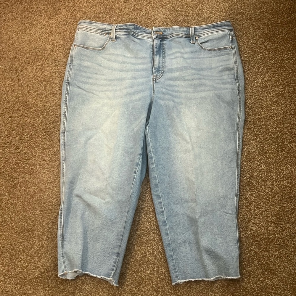Talbots Stovepipe Jeans Size 22WP. Unfinished hem
